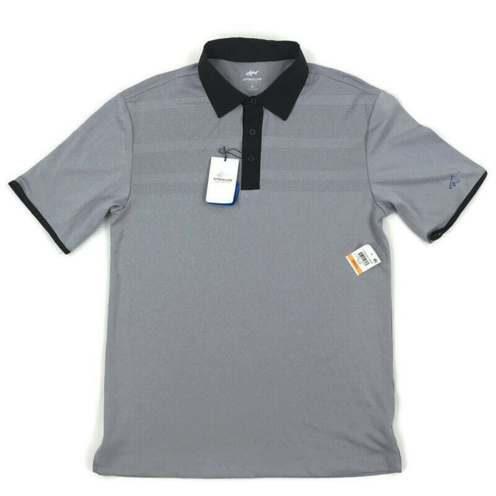 Greg Norman Mens Polo Shirt Attack Life UPF Small